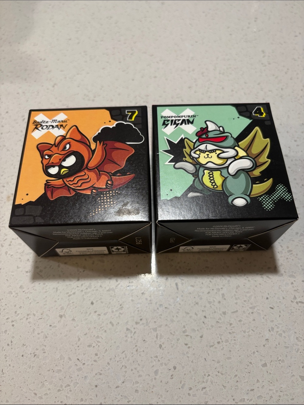 McDonald’s Hello Kitty x Godzilla Rodan and Gigan mint in box